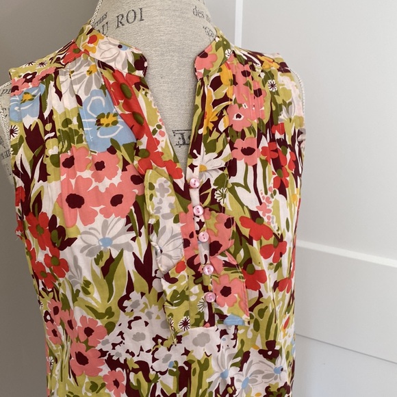 Casual Studio floral sleeveless tunic size small - Picture 2 of 4